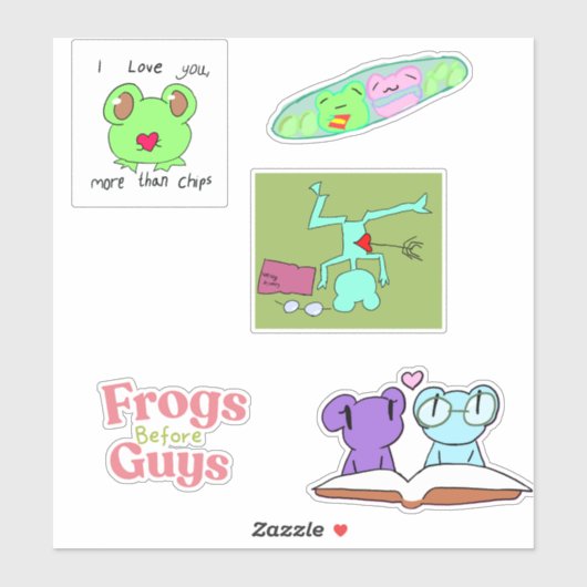 2026 frog Valentine pack Sticker シール (シート)