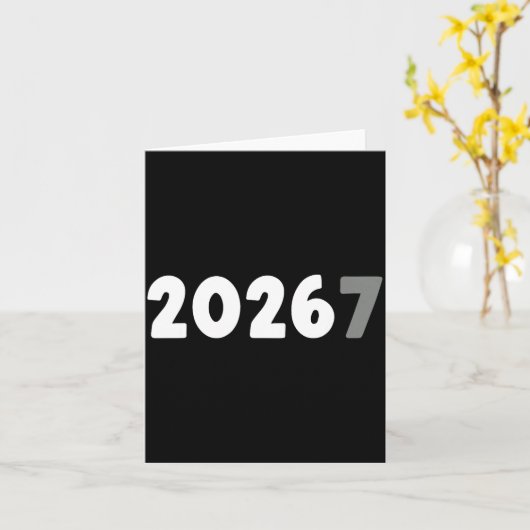 2026 Funny 67 Meme New Year  カード (黄色い花)