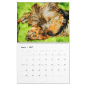 2026 Funny Lazy Sleepy Dog Puppy Antianxiety Gift カレンダー (3月 2027)