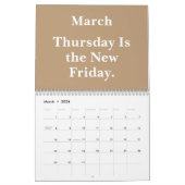 2026 Funny Office Countdown to Weekend カレンダー (3月 2026)