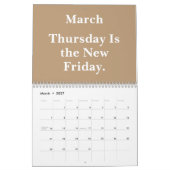 2026 Funny Office Countdown to Weekend カレンダー (3月 2027)