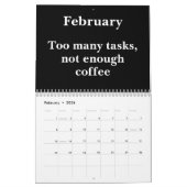 2026 Funny Office Desk Wall Calendar カレンダー (2月 2026)