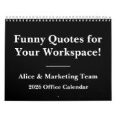 2026 Funny Office Desk Wall Calendar カレンダー (カバー)