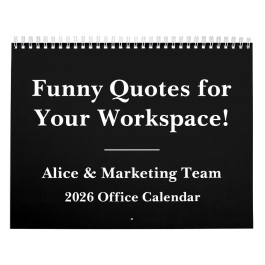 2026 Funny Office Desk Wall Calendar カレンダー (カバー)