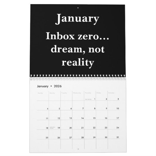 2026 Funny Office Desk Wall Calendar カレンダー (1月 2026)