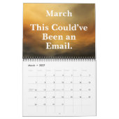 2026 Funny Office Inbox Humor カレンダー (3月 2027)
