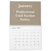 2026 Funny Office Minimalist Humor カレンダー (1月 2027)