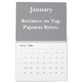 2026 Funny Office Remote Work Humor カレンダー (1月 2026)