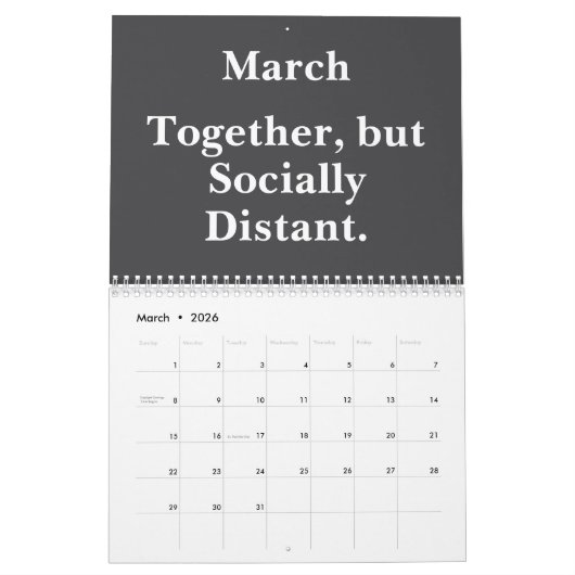 2026 Funny Office Team Life Humor カレンダー (3月 2026)