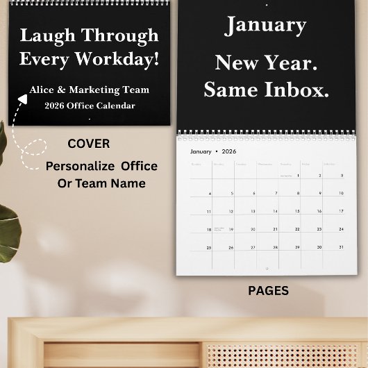 2026 Funny Office Wall Calendar カレンダー