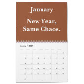 2026 Funny Office Year-Round Laughs カレンダー (1月 2027)