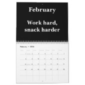 2026 Funny Work Wall Calendar カレンダー (2月 2026)
