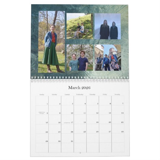 2026 Fuqua Family Calendar カレンダー (3月 2026)