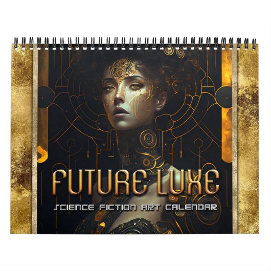2026 Future Luxe Sci-Fi女性アートカレンダー カレンダー (カバー)