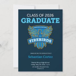 2026 FVHS Graduation Announcement (Dark) 案内状