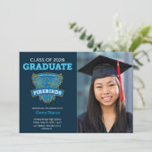 2026 FVHS Graduation Announcement w/ Photo (Dark) 案内状 (スタンド正面)