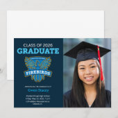 2026 FVHS Graduation Announcement w/ Photo (Dark) 案内状 (正面/裏面)