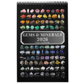 2026 Gem & Mineral Crystals Gemstones Geologist カレンダー (カバー)