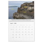 2026 Geology Calendar カレンダー (3月 2026)