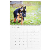2026 German Shepherd Alsatian Dog Lover GSD Gift カレンダー (3月 2026)