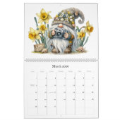 2026 Gnomes & Birth Flowers Calendar カレンダー (3月 2026)