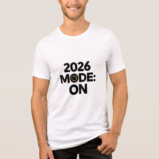 2026 Goals Loading – New Year Motivation Progress  トライブレンドＴシャツ (正面)