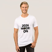 2026 Goals Loading – New Year Motivation Progress  トライブレンドＴシャツ (正面全面)