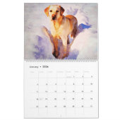 2026 Golden Labrador Dog Lovers Gift Lab Mama Gift カレンダー (1月 2026)