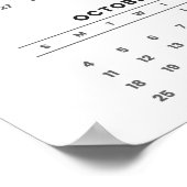 2026 Golf Calendar with Tee-Off Photography ポスター (角)