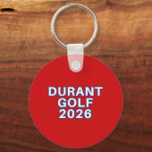 2026 GOLF - DURANT LIONS RED FLORAL キーホルダー (裏面)