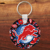 2026 GOLF - DURANT LIONS RED FLORAL キーホルダー (正面)