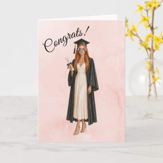 2026 Graduation Card for Her カード (黄色い花)