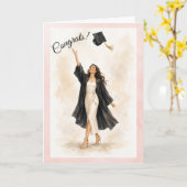 2026 Graduation Card for Her カード (黄色い花)