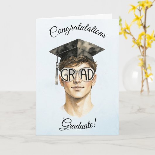 2026 Graduation Card for Him カード (黄色い花)