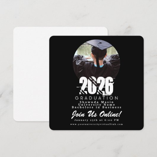 2026 Graduation Chalk Board Photo (正面/裏面)