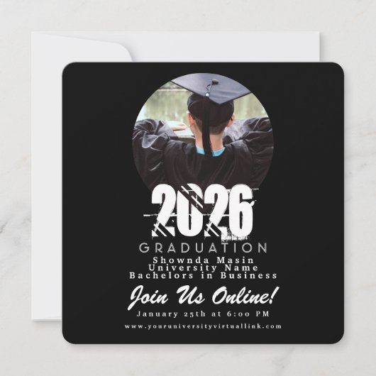 2026 Graduation Chalk Board Photo (正面)