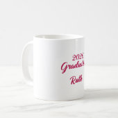 2026 Graduation coffee mug | Customize name mug  コーヒーマグカップ (正面左)