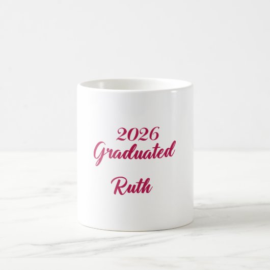 2026 Graduation coffee mug | Customize name mug  コーヒーマグカップ (中央)