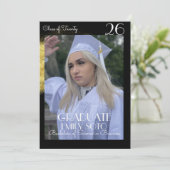 2026 Graduation Collage Script Gold Photo 招待状 (スタンド正面)