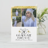 2026 Graduation Collage Script Stars Three Photo 招待状 (スタンド正面)