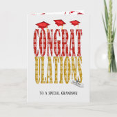 2026 Graduation Congratulations for Grandson カード (正面)