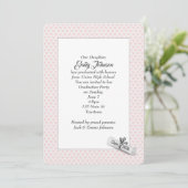 2026 Graduation Diploma on Pink Hearts 招待状 (スタンド正面)