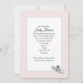 2026 Graduation Diploma on Pink Hearts 招待状 (正面)