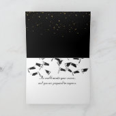 2026 Graduation Gold Confetti and Cap カード (内部)