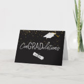 2026 Graduation Gold Confetti and Cap カード (正面)