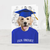 2026 Graduation Golden Retriever  カード (正面)