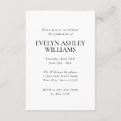 2026 Graduation Party Invitation Photo Insert Card エンクロージャーカード (裏面)