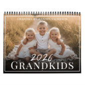 2026 Grandkids Make Life Grand Custom Photo カレンダー (カバー)