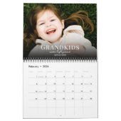 2026 Grandkids Make Life Grand Custom Photo  カレンダー (2月 2026)