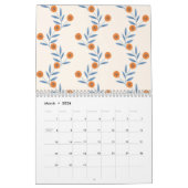 2026 Grandmillenial Pastel Floral Art Calendar カレンダー (3月 2026)
